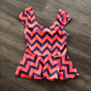 🛍Zigzag babydoll shirt